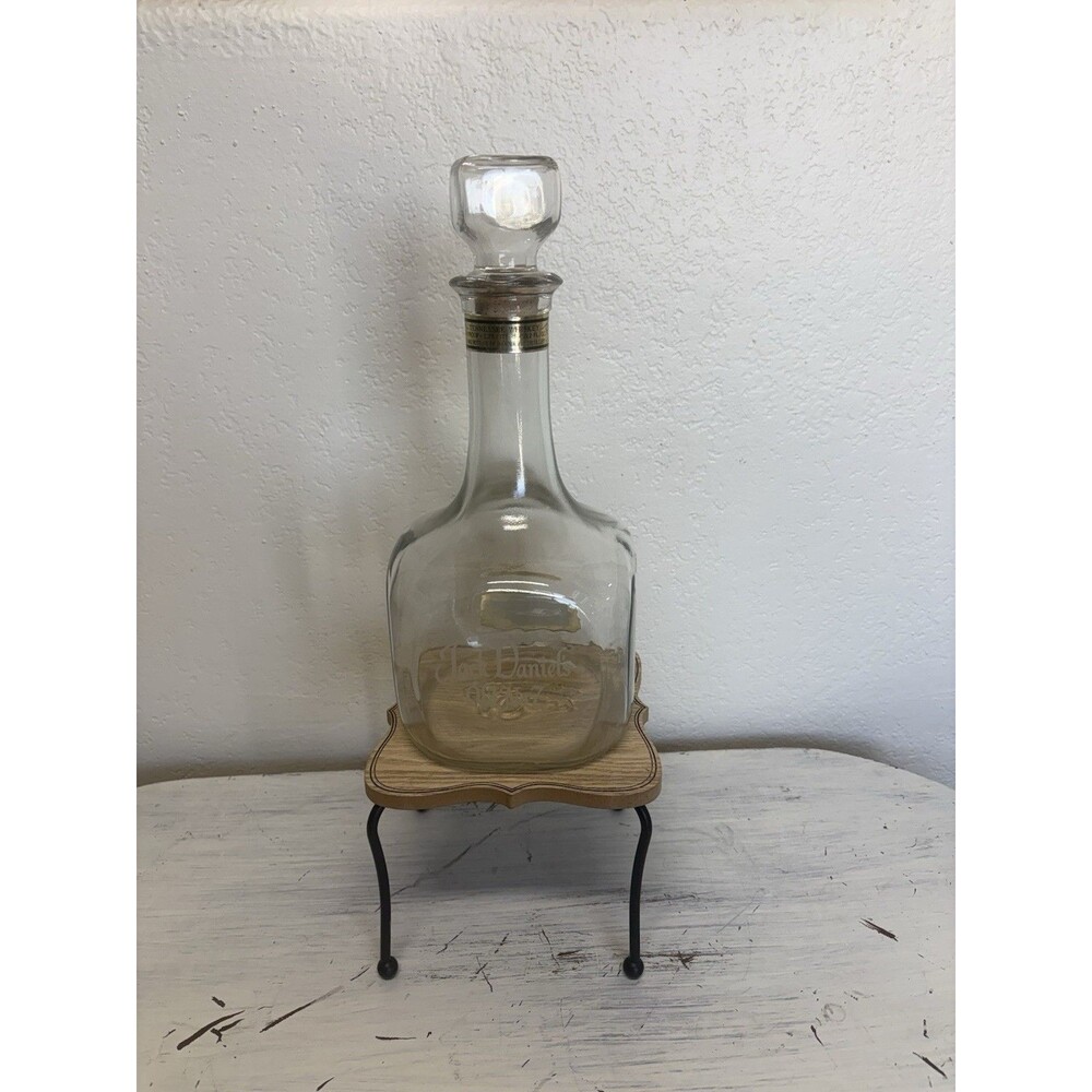 Jack Daniels Old No. 7 Whiskey Decanter Tribute to Tennessee Bottle 1.75L Empty